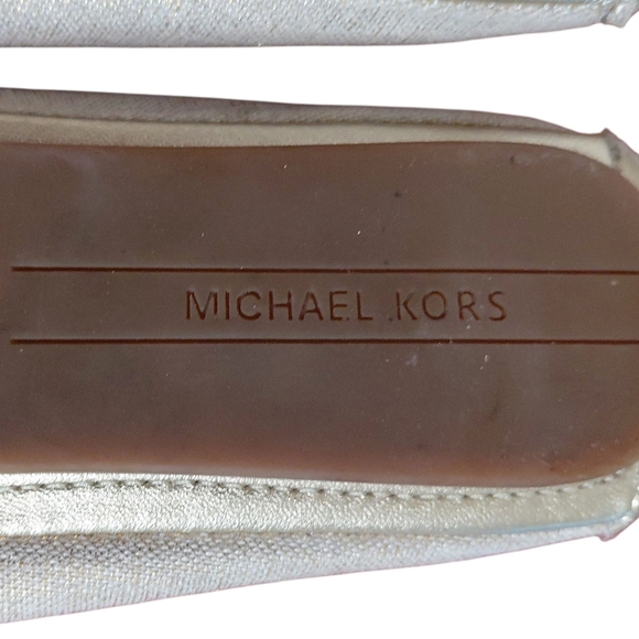 Michael Kors Gold Shimmering Ballet flats Women’s Lillie Moccasins 7.5 - Picture 6 of 12
